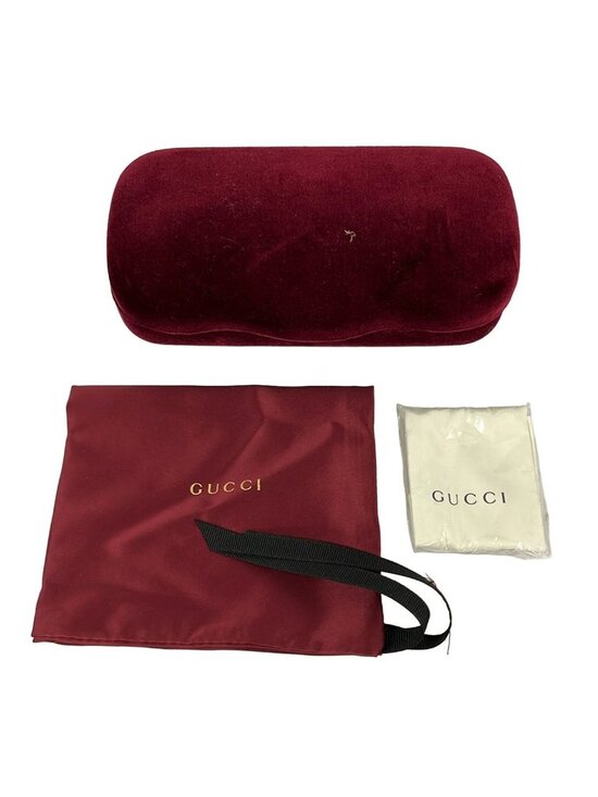 Gucci Sunglasses Dark Gray Gold Multi Bee Interlocking Sherry Eyewear